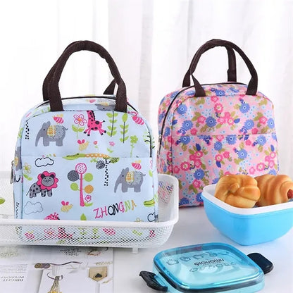 Floral Lunch Tote Bags