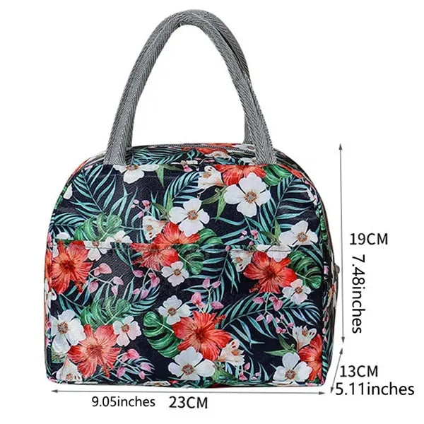Floral Lunch Tote Bags
