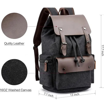 Large Canvas Backpack for Men