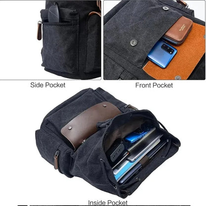 Large Canvas Backpack for Men