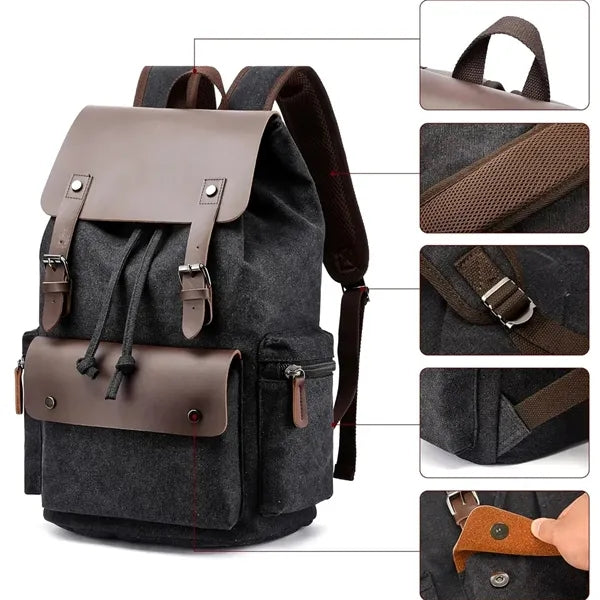 Large Canvas Backpack for Men