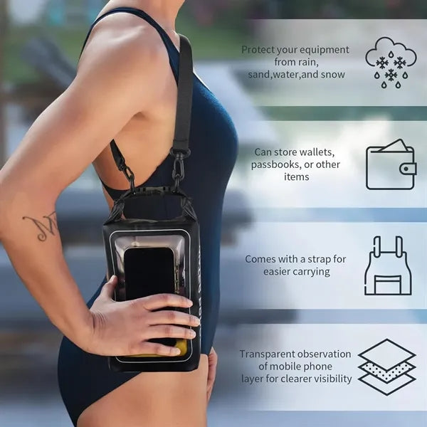 Waterproof Dry Bag 2L with Shoulder Strap