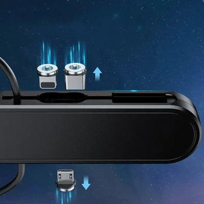 Magnetic 3 in 1 Retractable Charging Cable