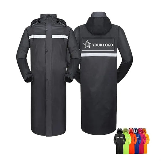 Long Hooded Raincoat