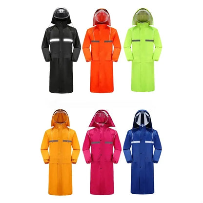 Long Hooded Raincoat
