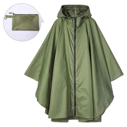 Unisex Rain Poncho Raincoat Hooded for Adults