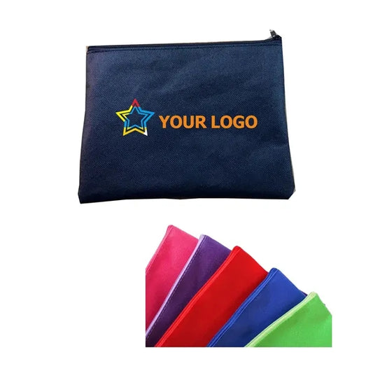 Promotional Non-Woven Document Sleeve with Zippers