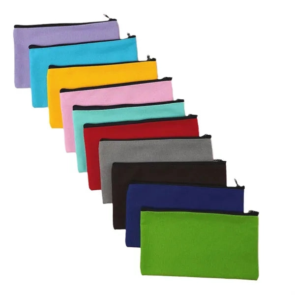 Promotional ' Economical Cotton Makeup Pouch with Zippers