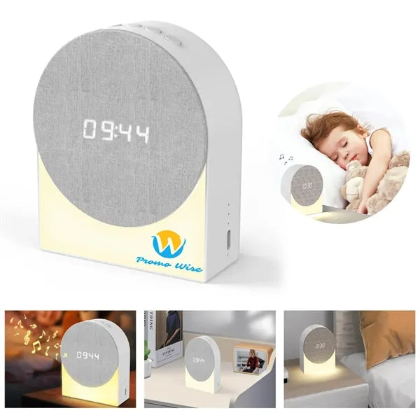 4 In 1 Bluetooth Sleeping Speaker with Clock and Light