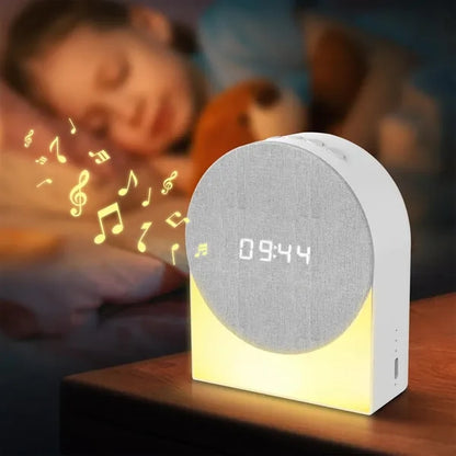 4 In 1 Bluetooth Sleeping Speaker with Clock and Light
