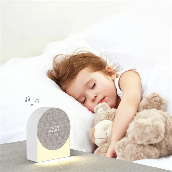 4 In 1 Bluetooth Sleeping Speaker with Clock and Light