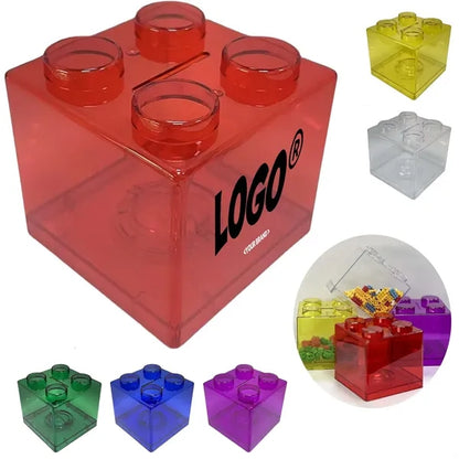 Building Block Shaped Piggy Bank For Savings And Gifts