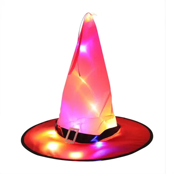 Halloween String Lights Lighted Hanging Witch Hats