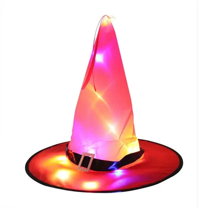 Halloween String Lights Lighted Hanging Witch Hats