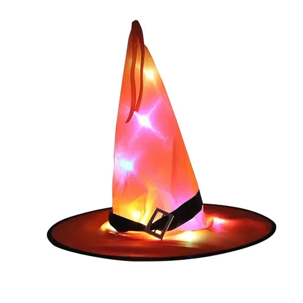 Halloween String Lights Lighted Hanging Witch Hats