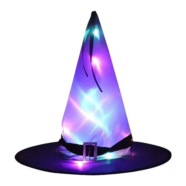 Halloween String Lights Lighted Hanging Witch Hats