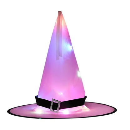 Halloween String Lights Lighted Hanging Witch Hats