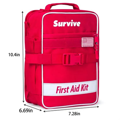 Emergency Large First Aid Medical Bag For Car Travel Home