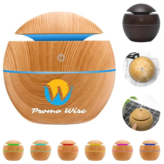 Wood Grain Aromatherapy Essential Oil Diffuser Humidifier