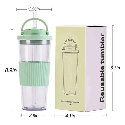 24oz Double Wall Plastic Tumbler Cup