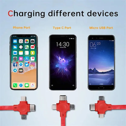 3 in 1 Retractable Multi Charging Cable