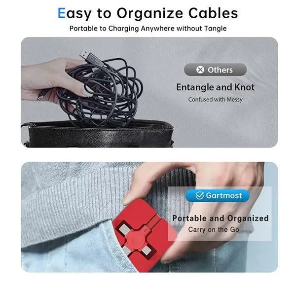 3 in 1 Retractable Multi Charging Cable