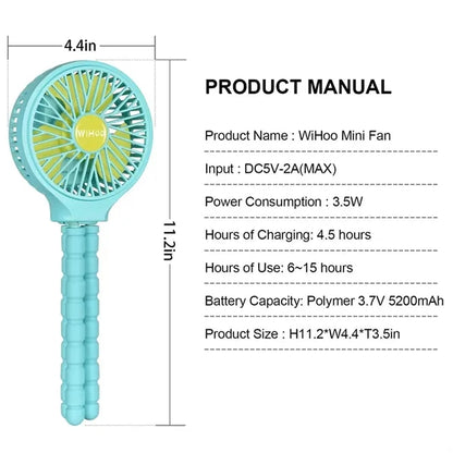 Mini Handheld Stroller Fan