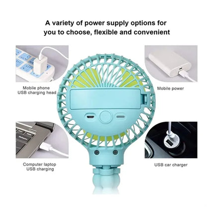 Mini Handheld Stroller Fan
