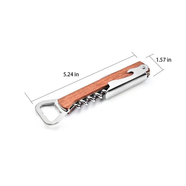 Premium Stainless Steel Wood Handle Corkscrew Sets