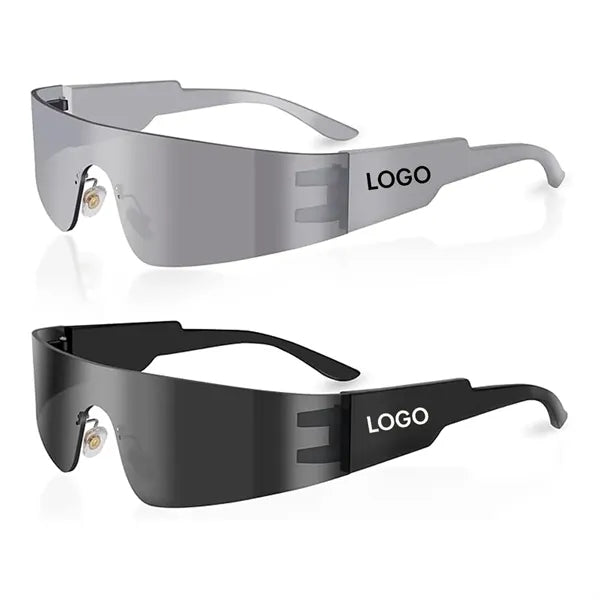 Y2K Trendy Cyberpunk Rimless Rave Party Glasses