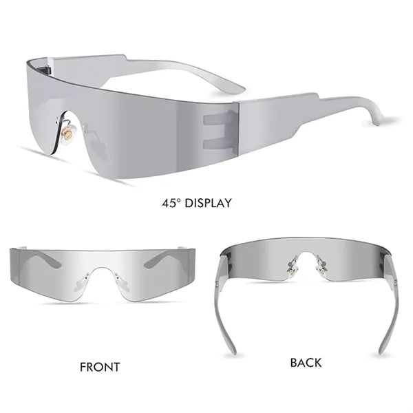 Y2K Trendy Cyberpunk Rimless Rave Party Glasses