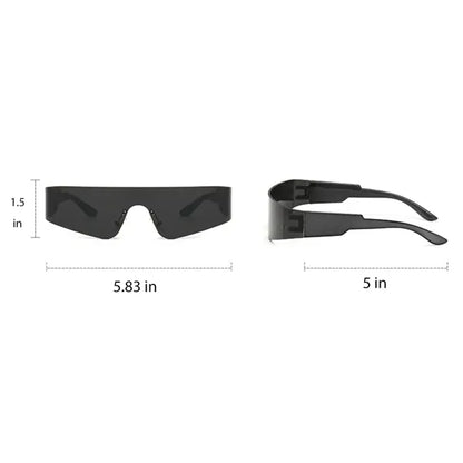 Y2K Trendy Cyberpunk Rimless Rave Party Glasses