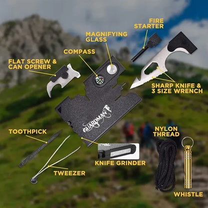 Upgraded 12-in-1 Survival Credit Card Multitool