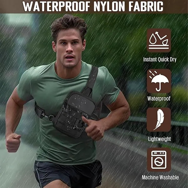 Tactical Sling Bag with MOLLE EDC Crossbody Waterproof