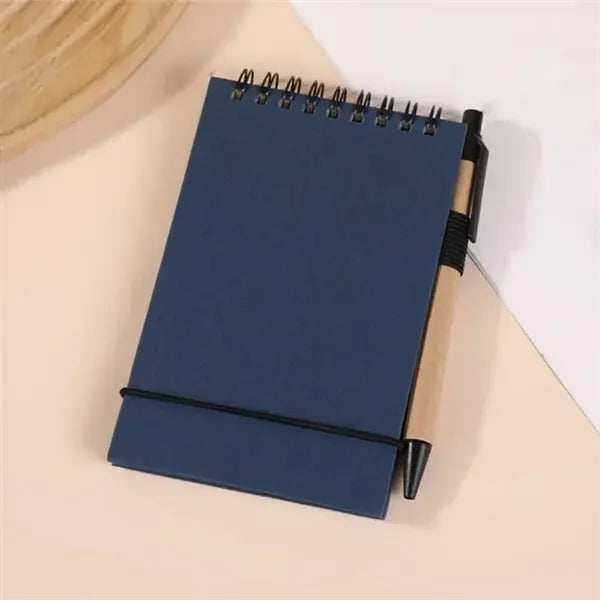 Portable Mini Spiral Notebook with Pen
