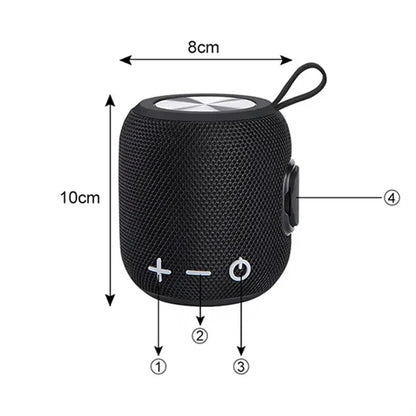 Waterproof Bluetooth Mini Speaker With Hook