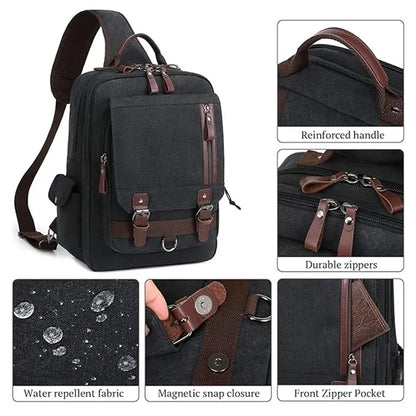 Large Capacity Shoulder Sling Backpack Crossbody