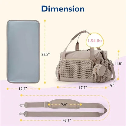 Baby Diaper Bag Tote Large Capacity for Nursing Essentials
