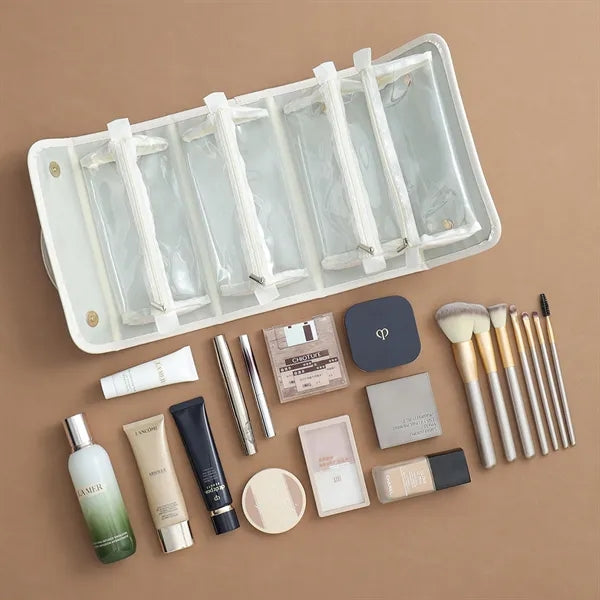 4 Detachable Multi Compartment Makeup Bag