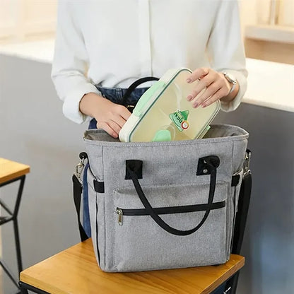 Oxford Waterproof Crossbody Insulated Lunch Cooler Bag