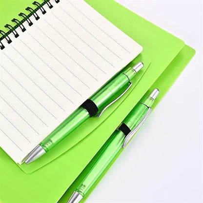 A6 Colorful Spiral Ruled Journal with Pen
