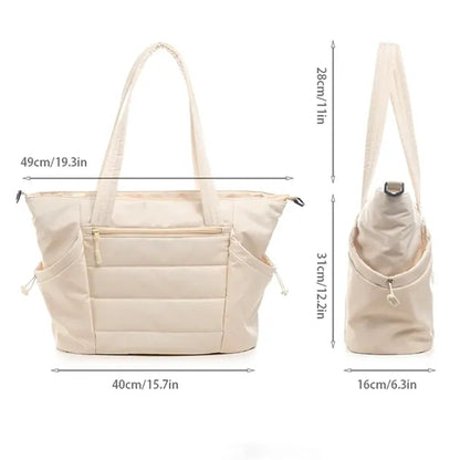 Feature-rich diaper bag set with matching stroller organizer