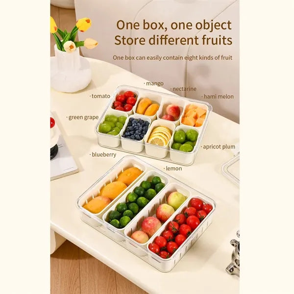 Picnic Beach Divided Serving Tray Snackle Box Container