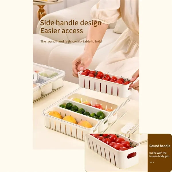 Picnic Beach Divided Serving Tray Snackle Box Container