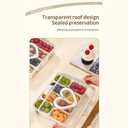 Picnic Beach Divided Serving Tray Snackle Box Container