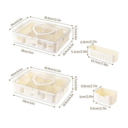 Picnic Beach Divided Serving Tray Snackle Box Container