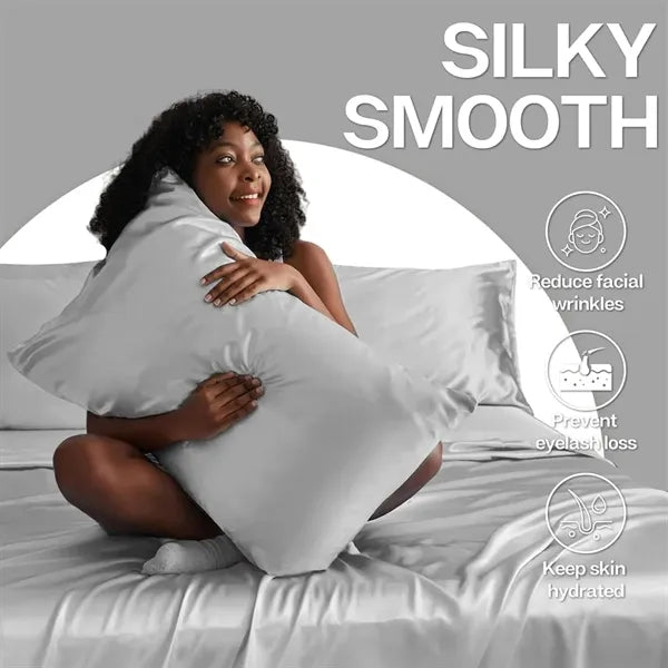 Standard Size Satin Pillow Cases 20x26-inches