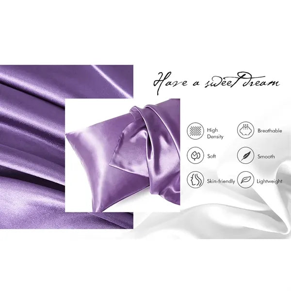 Standard Size Satin Pillow Cases 20x26-inches