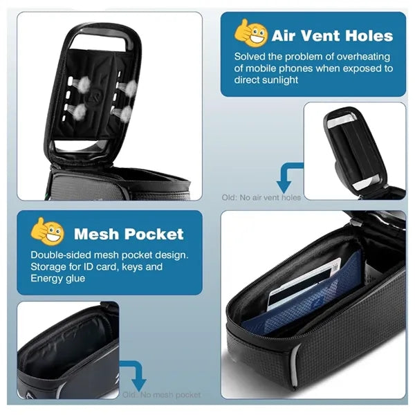 Bike Phone Front Frame Bag Waterproof Top Tube