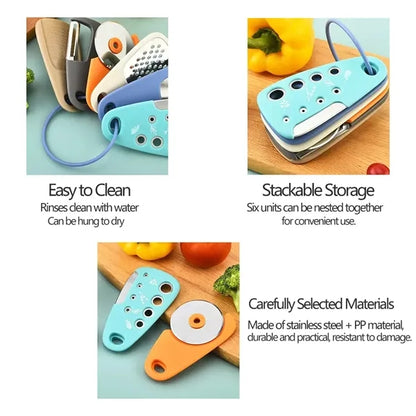 Multifunctional Foldable Kitchen Tool Six-Piece Set